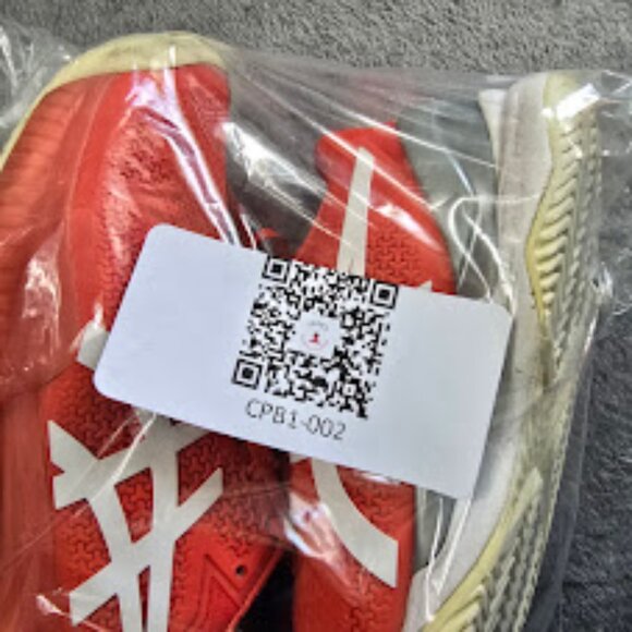 Asics Gel-Resolution 8 Tennis Shoes Womens 6 Red White Court Trainer - Picture 11 of 12